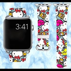 Leather Apple watch Hello Kitty Band